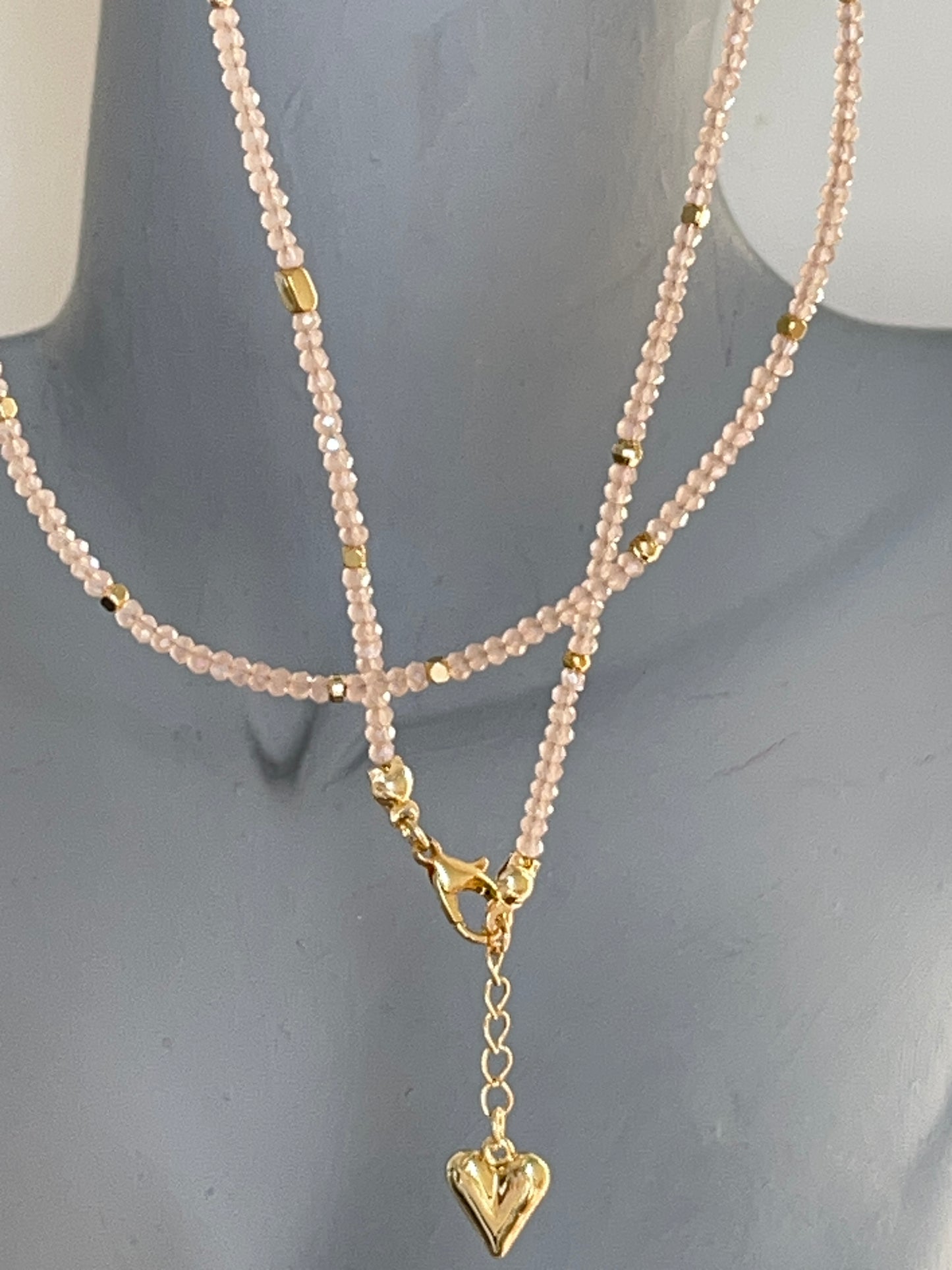 Alâ Dolamalı Pudra Kolye